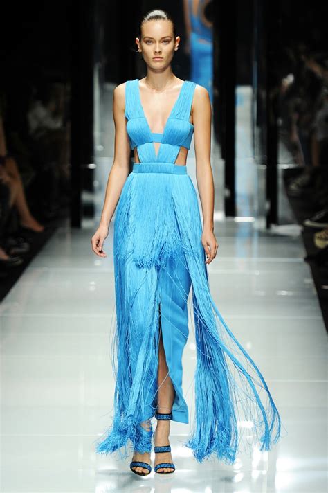 versace kleid blau|Damenkleidung Exklusiv von Versace.